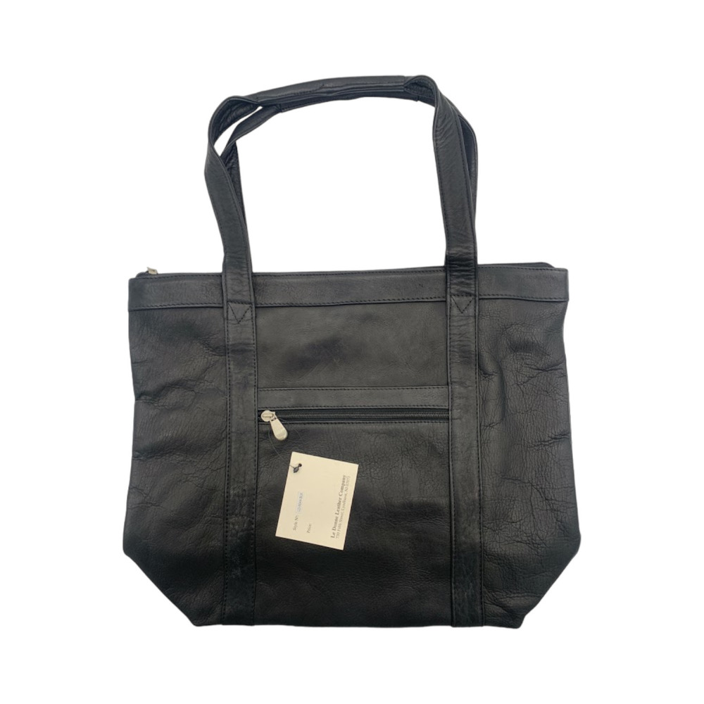 Le Donne Leather Tote Phalicia Black